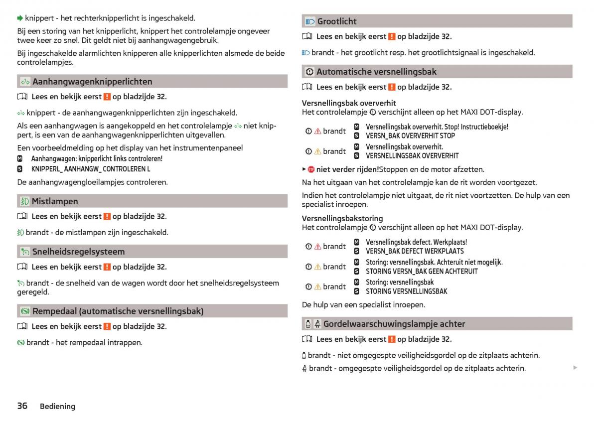 Skoda Rapid handleiding / page 38