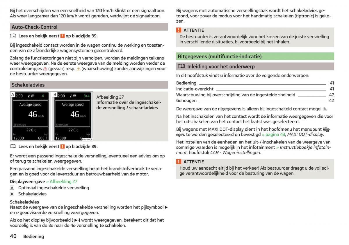 Skoda Rapid handleiding / page 42