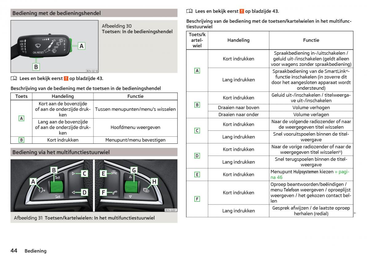 Skoda Rapid handleiding / page 46