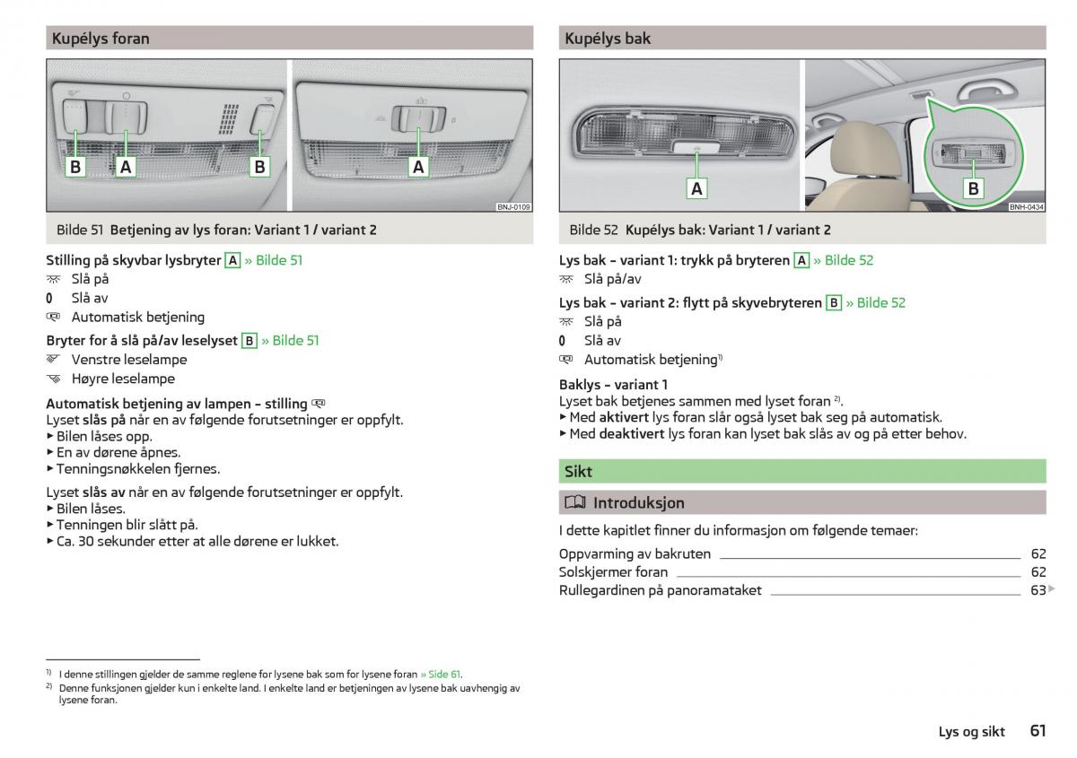 Skoda Rapid bruksanvisningen / page 63