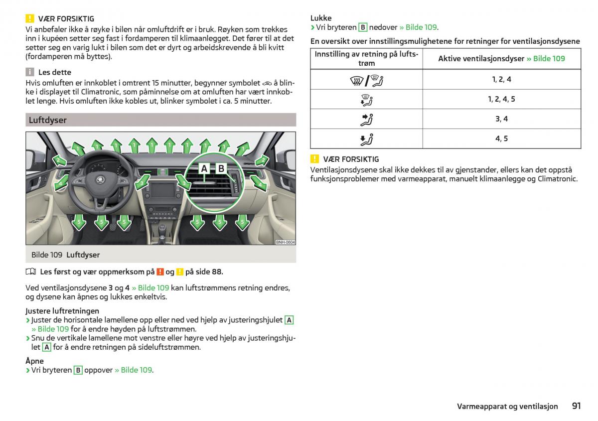 Skoda Rapid bruksanvisningen / page 93