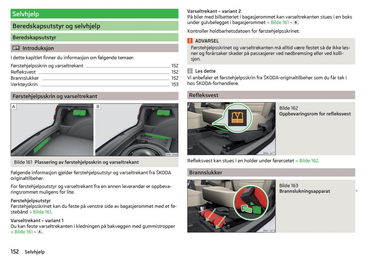 Skoda Rapid bruksanvisningen / page 154