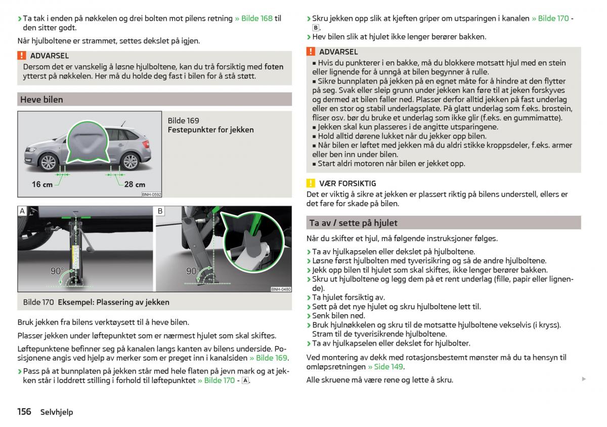 Skoda Rapid bruksanvisningen / page 158