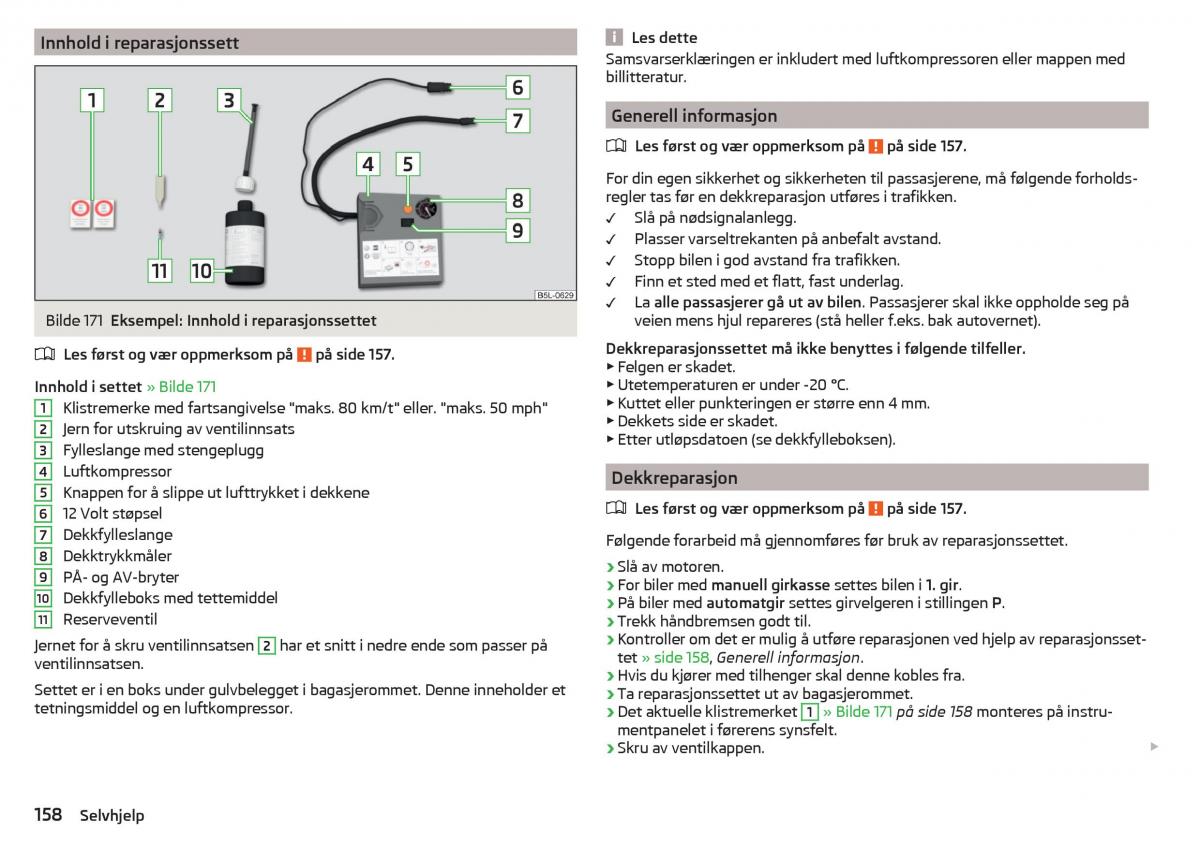 Skoda Rapid bruksanvisningen / page 160