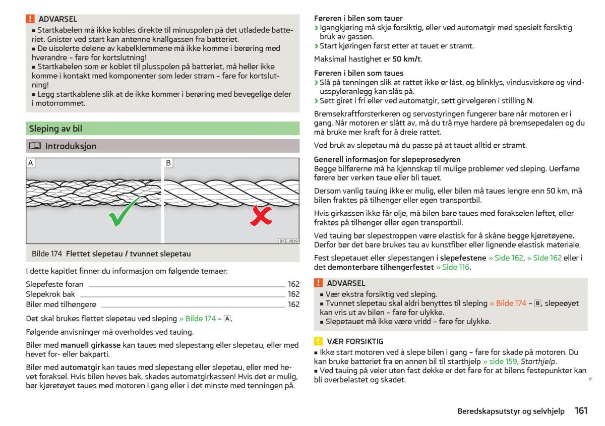 Skoda Rapid bruksanvisningen / page 163