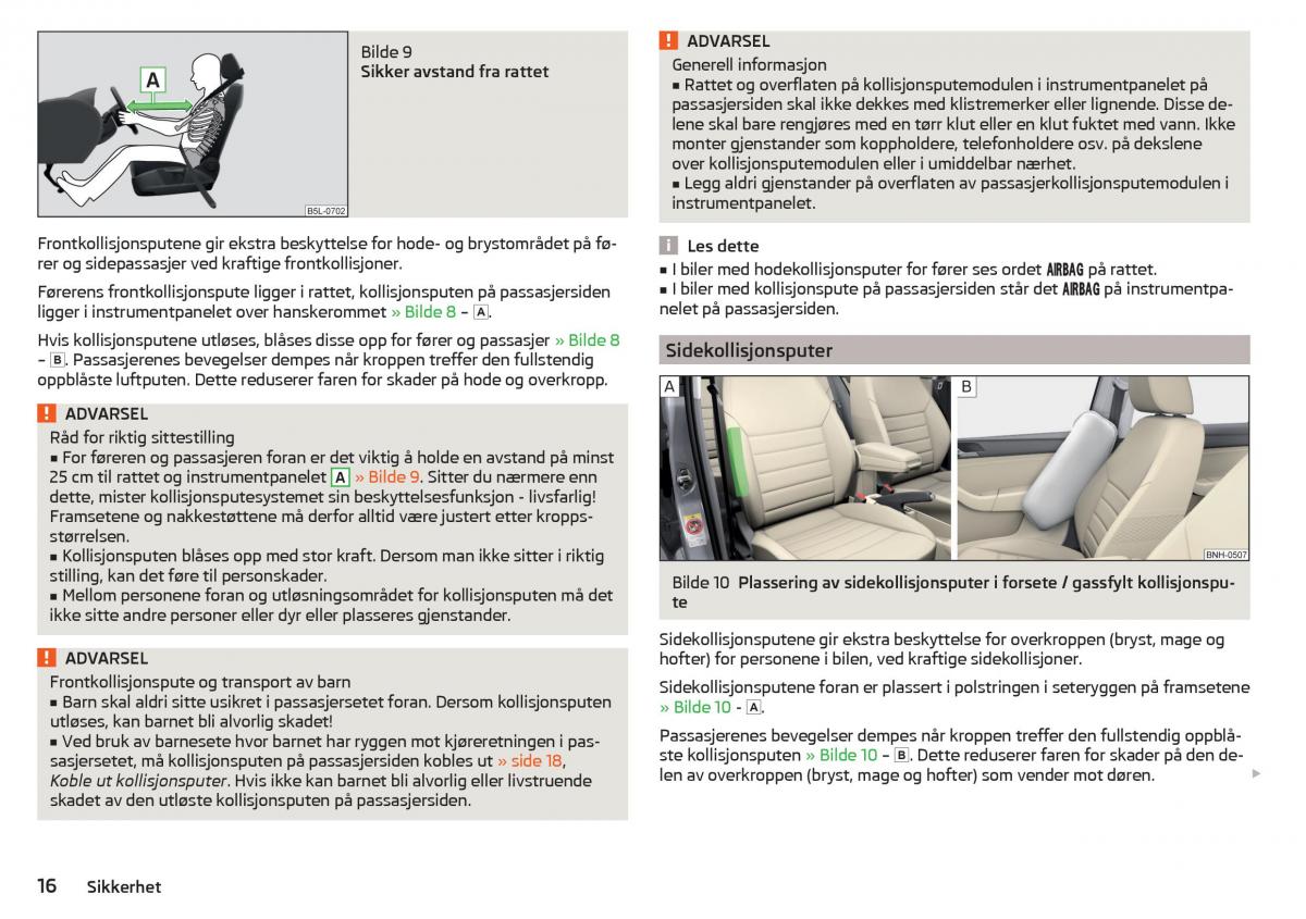 Skoda Rapid bruksanvisningen / page 18