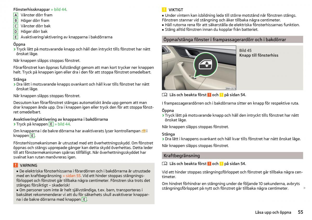 Skoda Rapid instruktionsbok / page 57