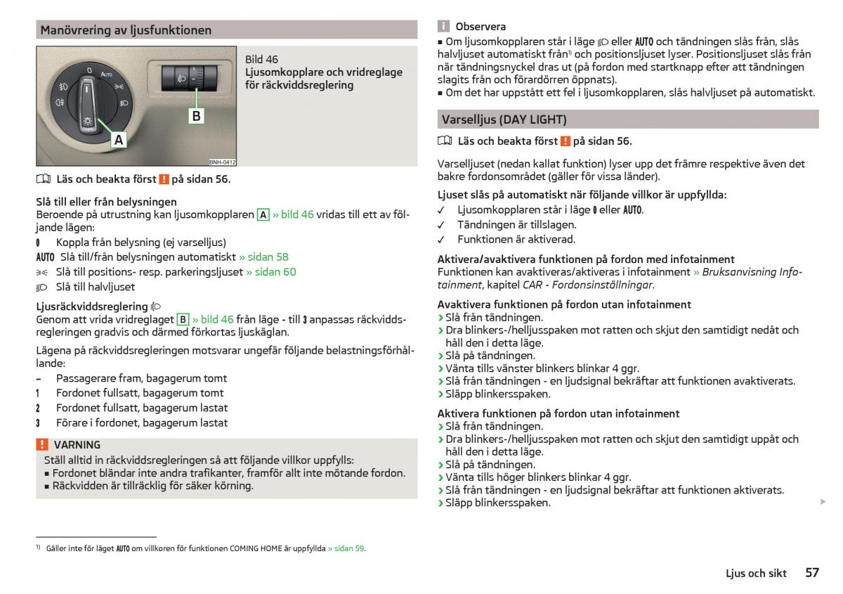 Skoda Rapid instruktionsbok / page 59