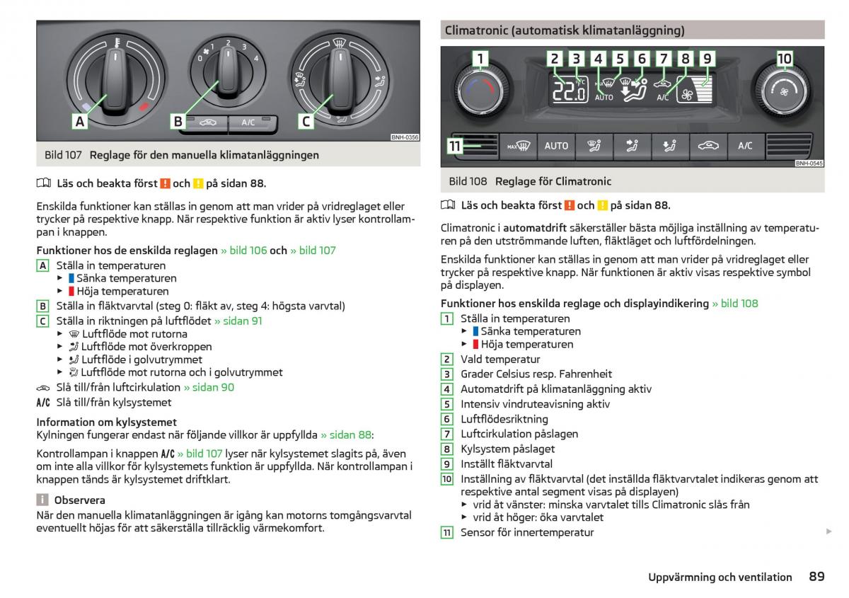 Skoda Rapid instruktionsbok / page 91