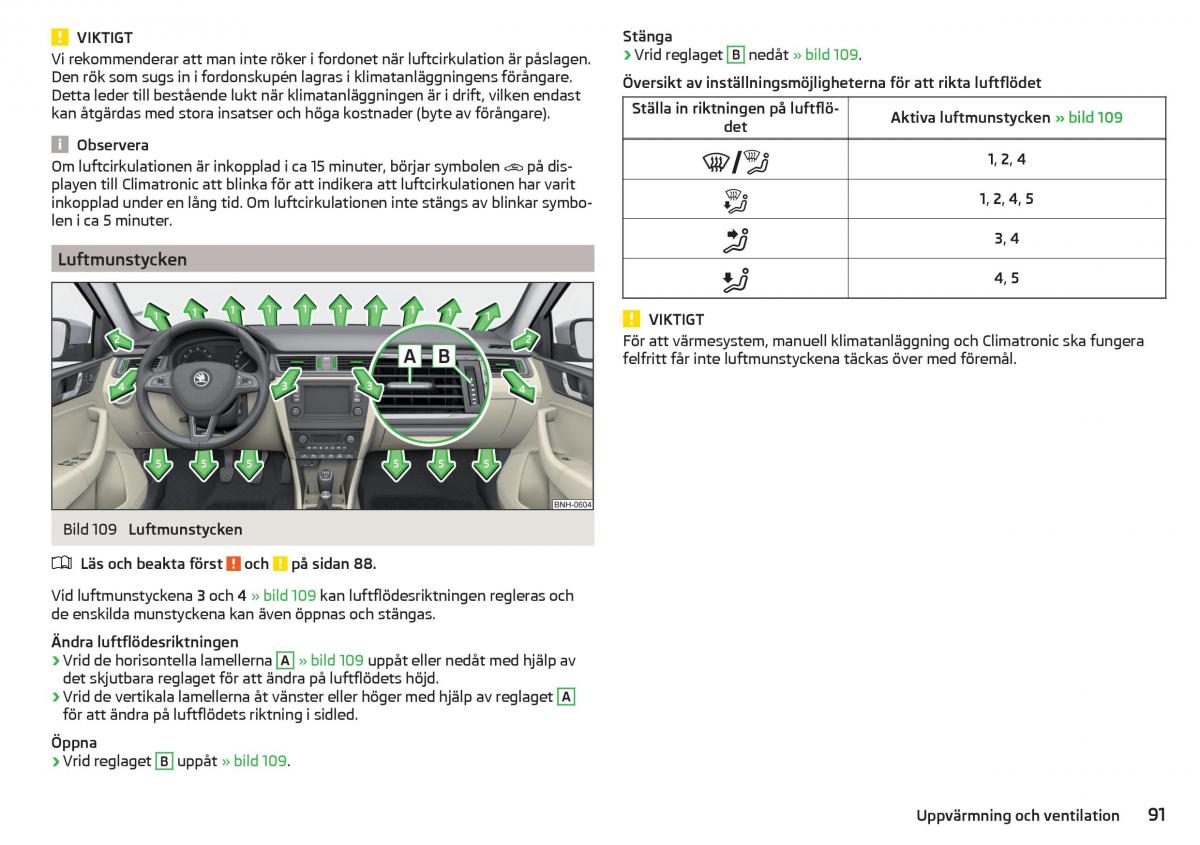 Skoda Rapid instruktionsbok / page 93