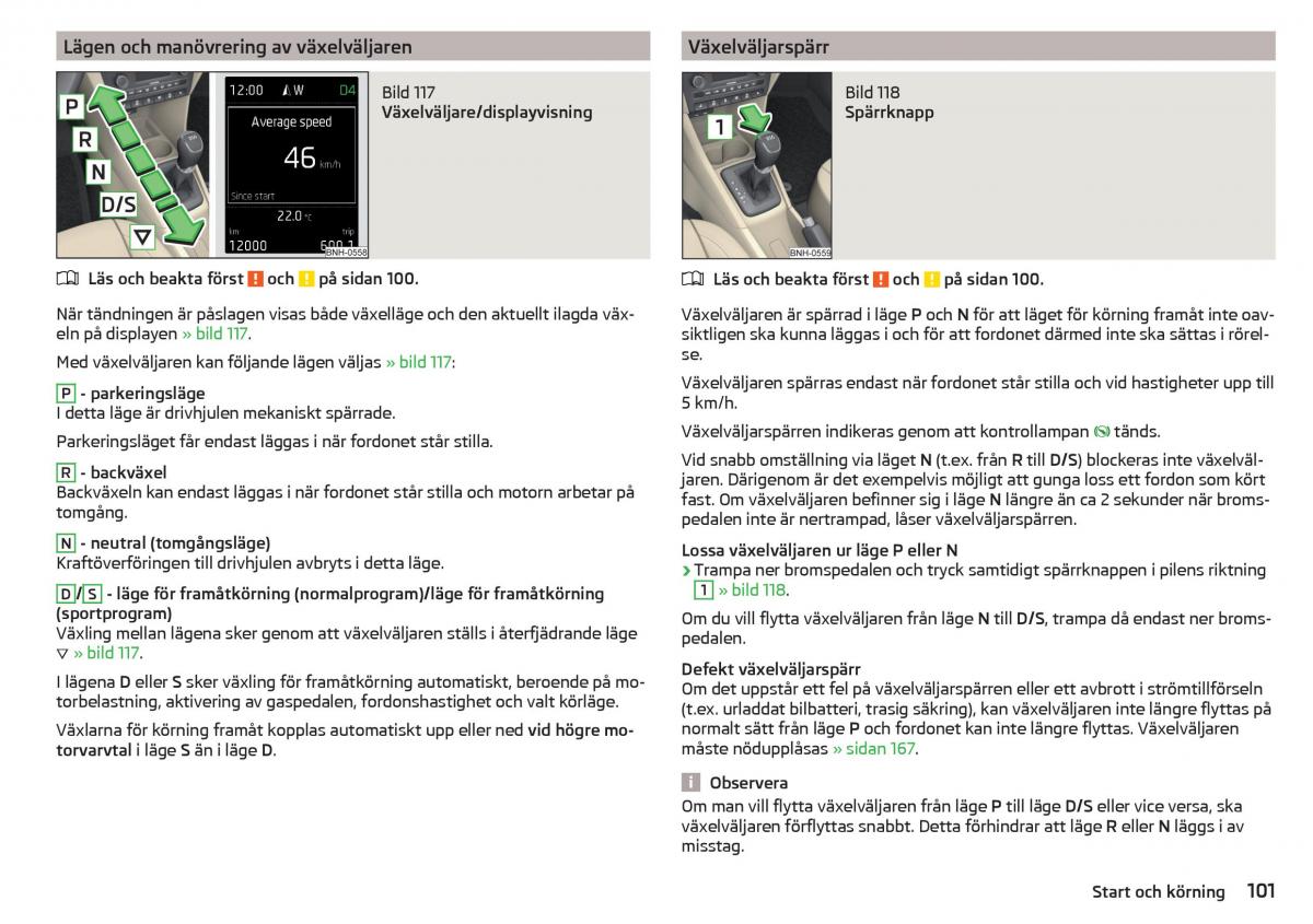 Skoda Rapid instruktionsbok / page 103