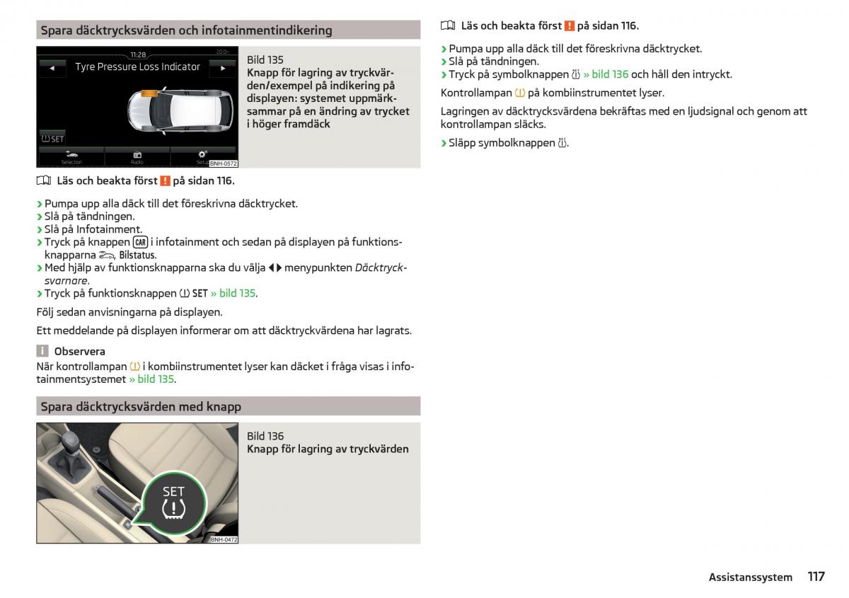 Skoda Rapid instruktionsbok / page 119