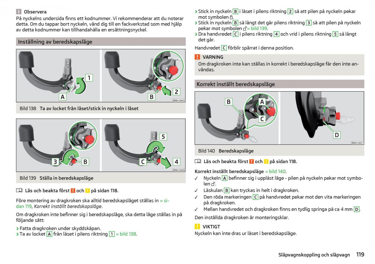 Skoda Rapid instruktionsbok / page 121