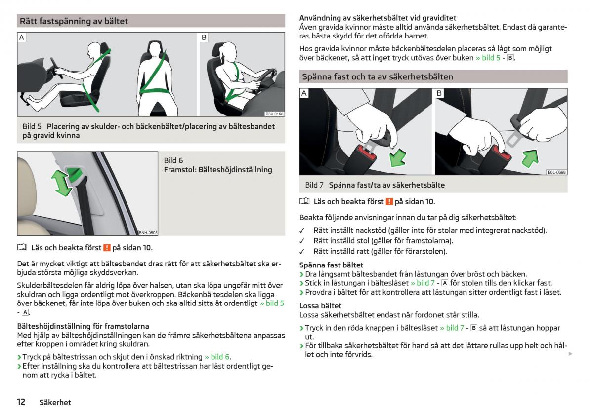 Skoda Rapid instruktionsbok / page 14