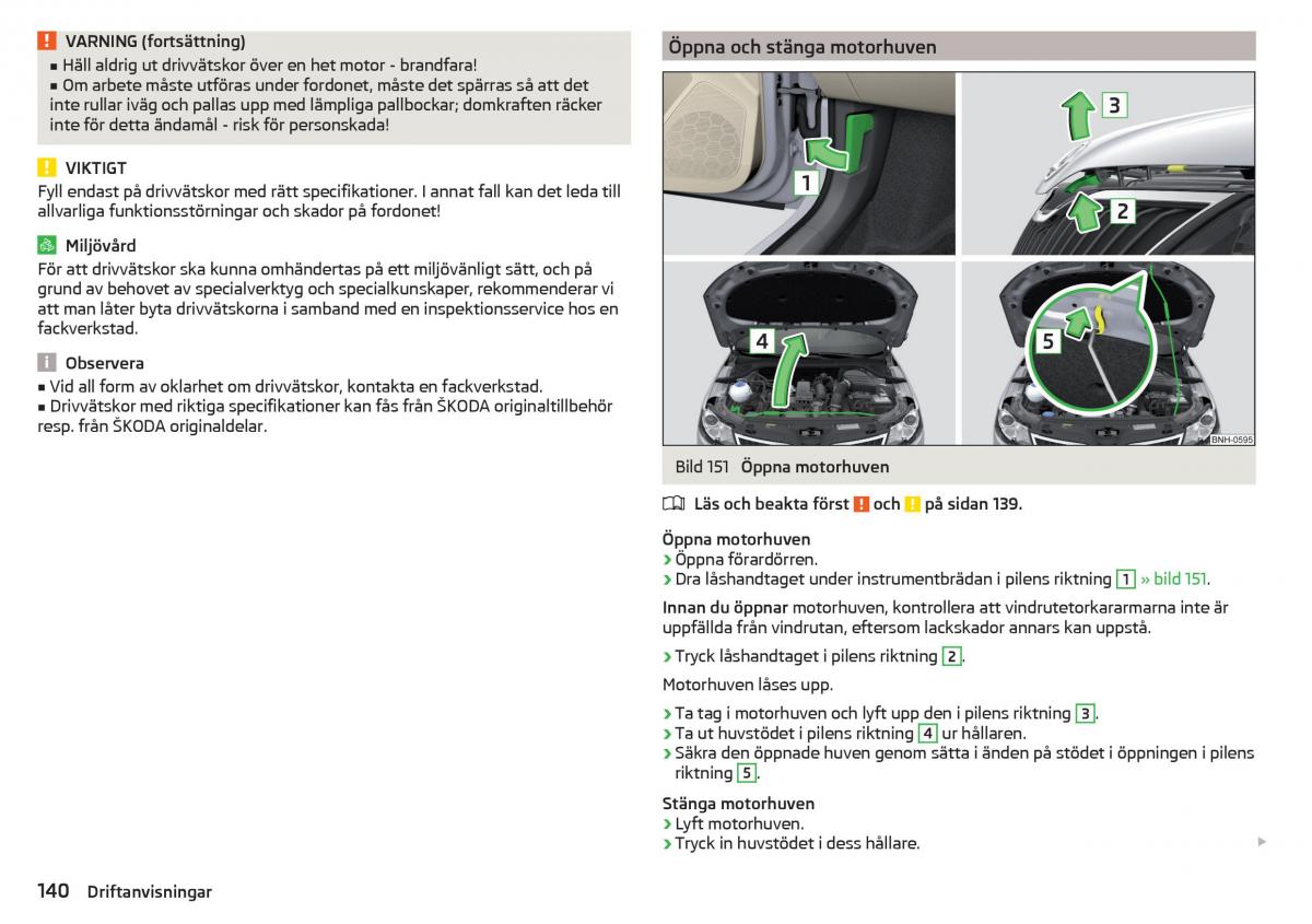 Skoda Rapid instruktionsbok / page 142