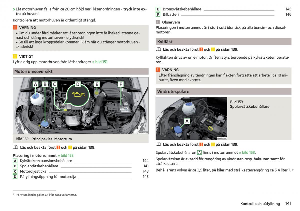 Skoda Rapid instruktionsbok / page 143