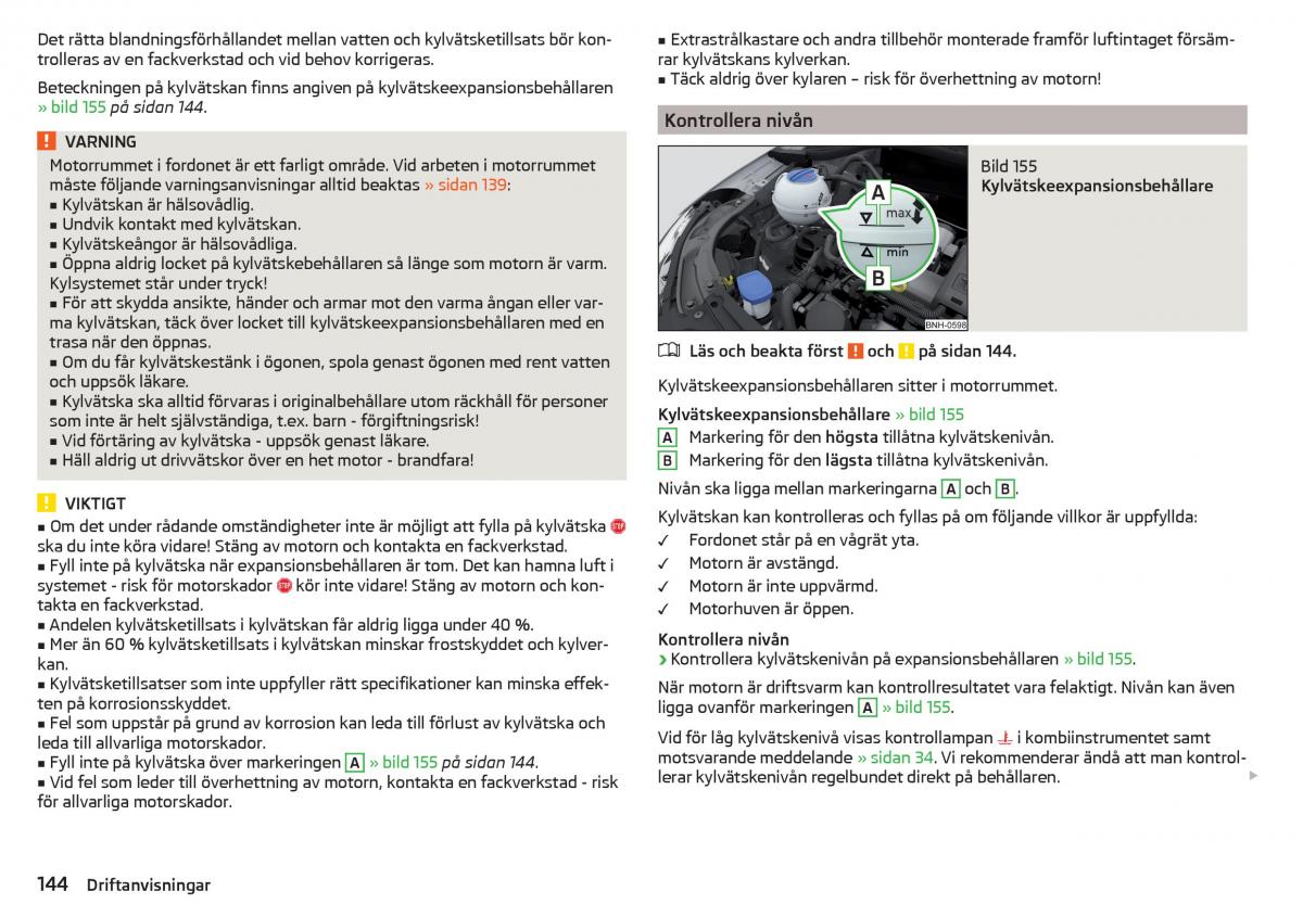 Skoda Rapid instruktionsbok / page 146