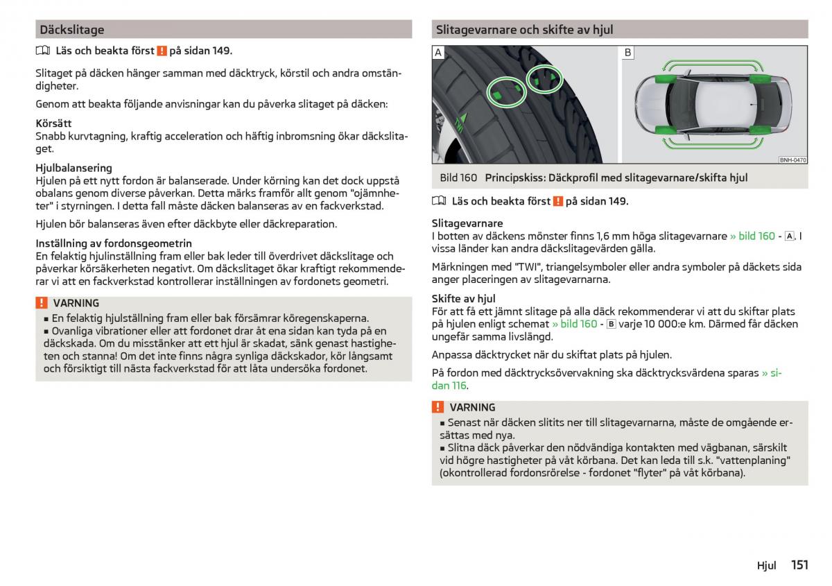 Skoda Rapid instruktionsbok / page 153