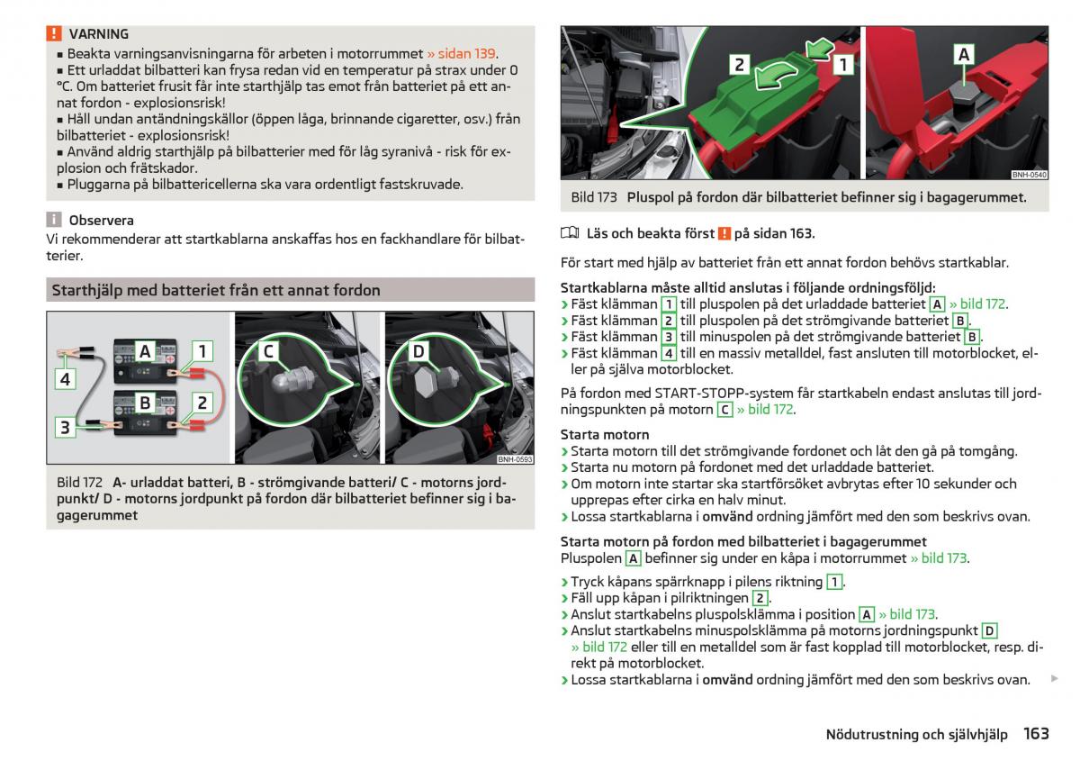 Skoda Rapid instruktionsbok / page 165