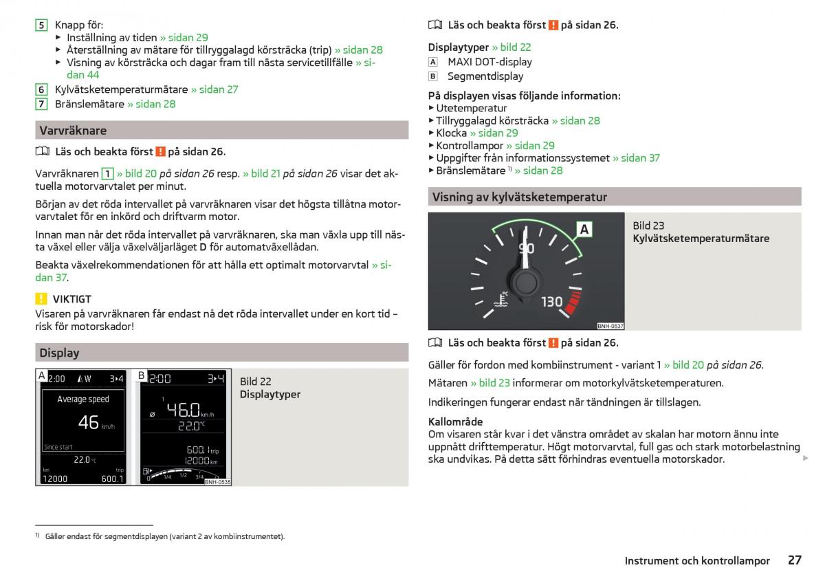 Skoda Rapid instruktionsbok / page 29