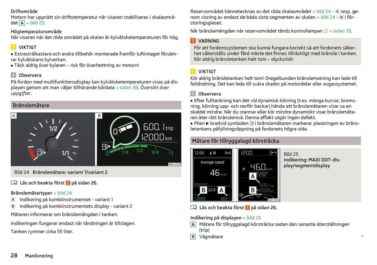 Skoda Rapid instruktionsbok / page 30