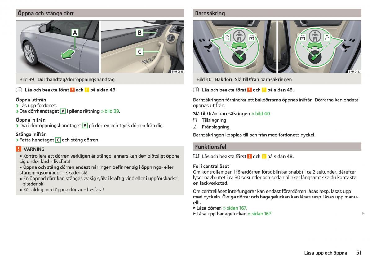 Skoda Rapid instruktionsbok / page 53