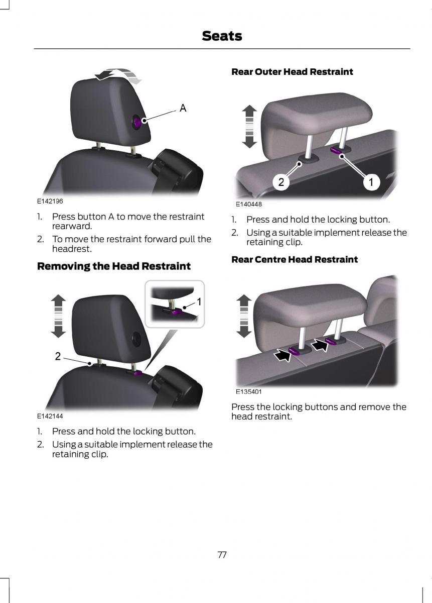 Ford B Max owners manual / page 79