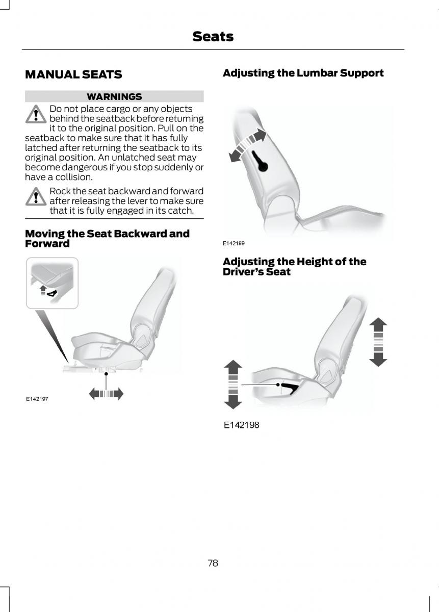 Ford B Max owners manual / page 80