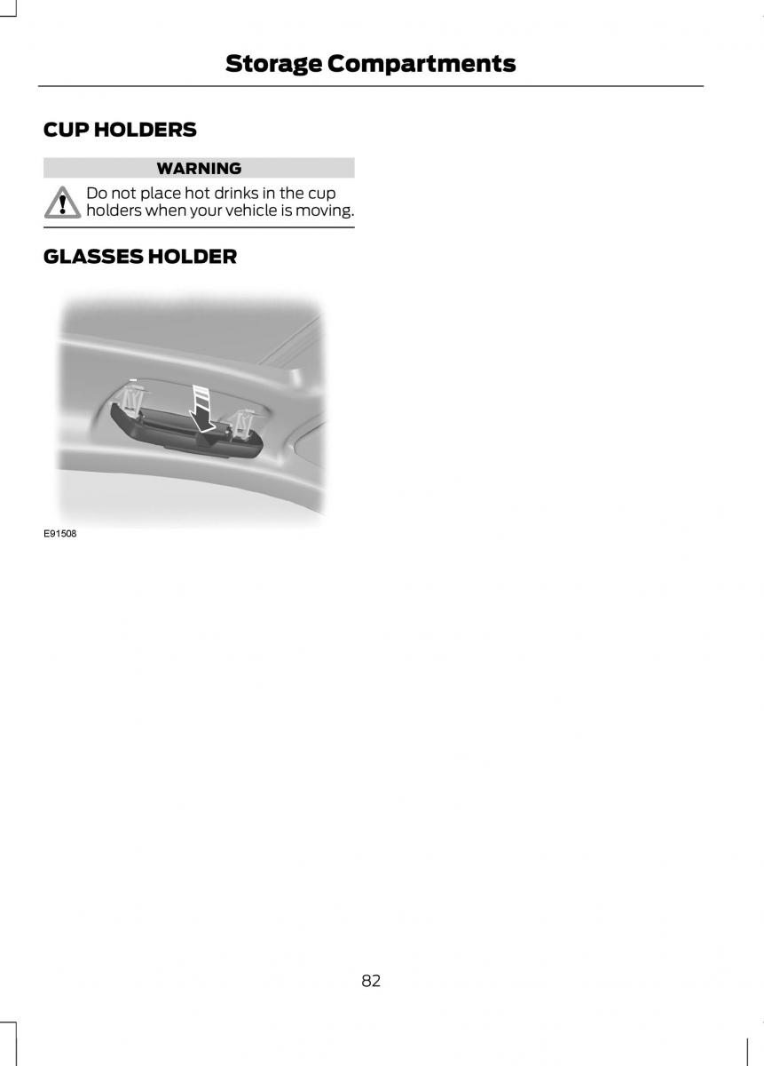 Ford B Max owners manual / page 84