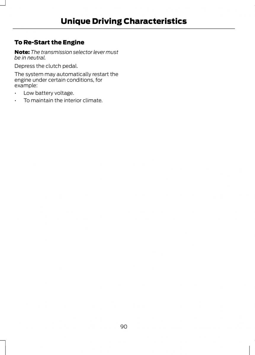 Ford B Max owners manual / page 92