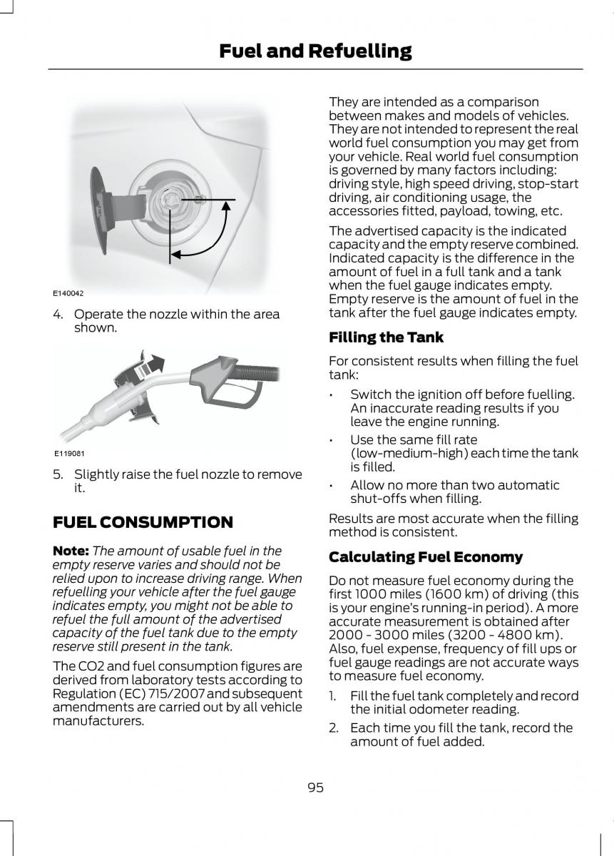 Ford B Max owners manual / page 97