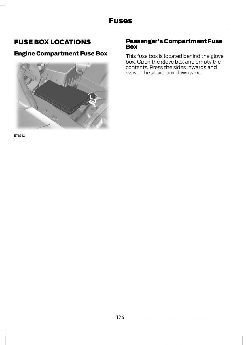 Ford B Max owners manual / page 126