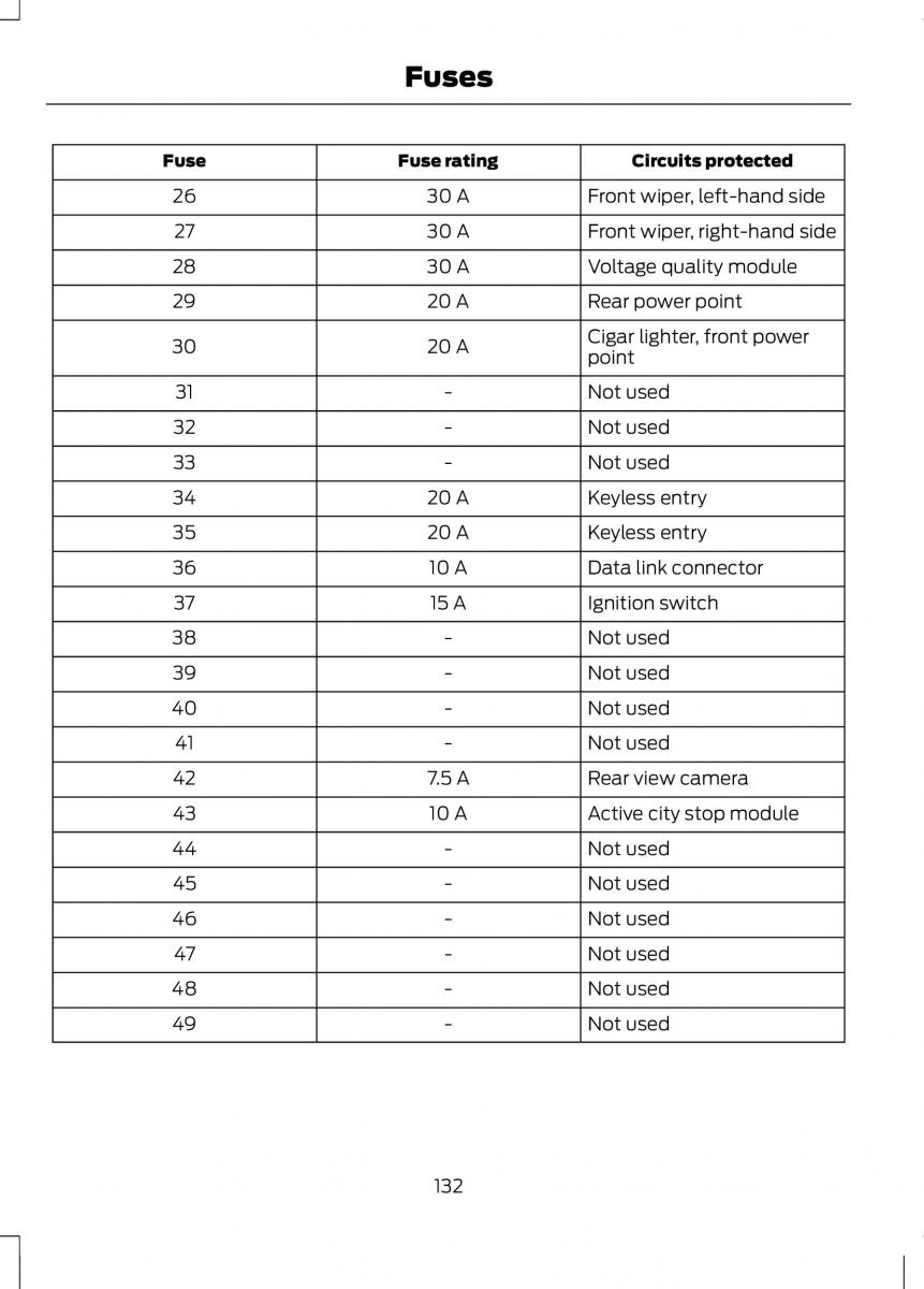 Ford B Max owners manual / page 134