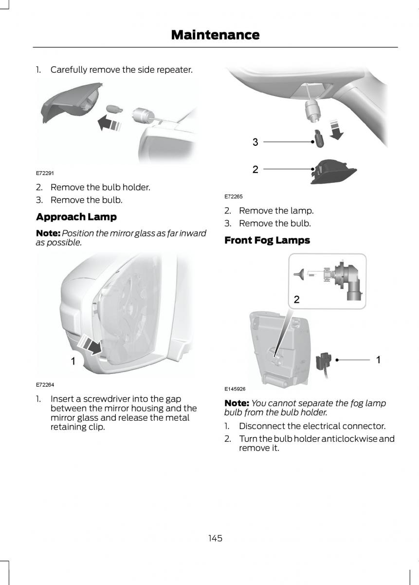 Ford B Max owners manual / page 147