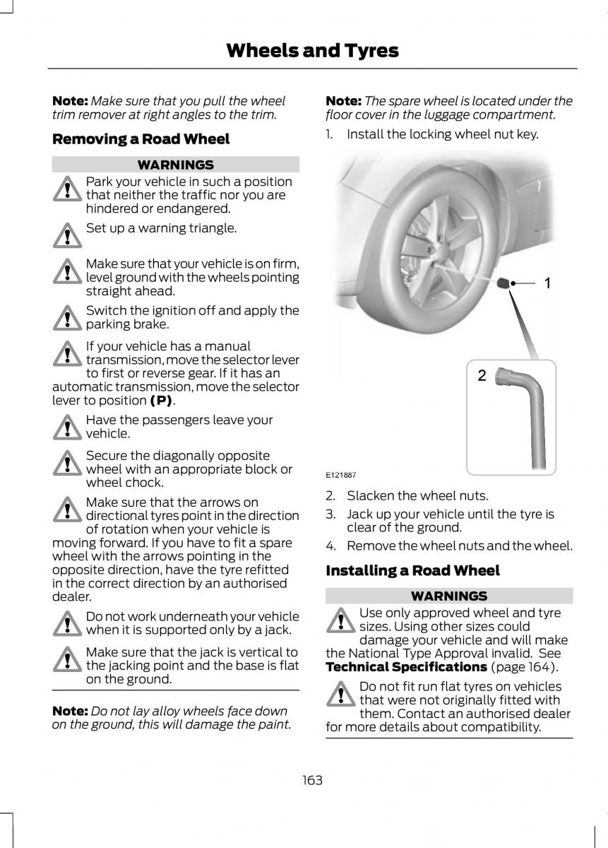 Ford B Max owners manual / page 165