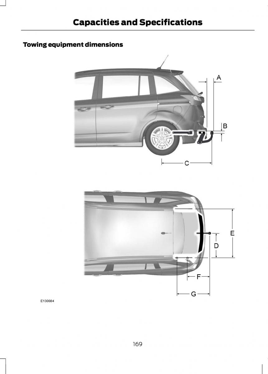 Ford B Max owners manual / page 171