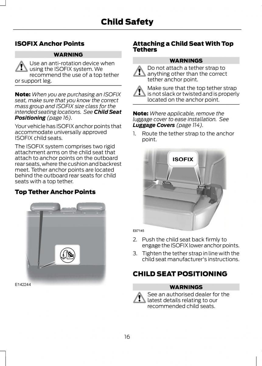 Ford B Max owners manual / page 18