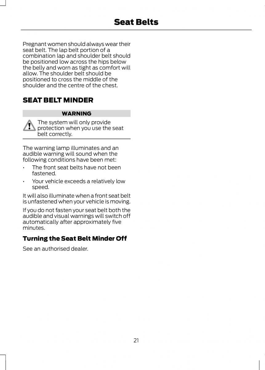 Ford B Max owners manual / page 23