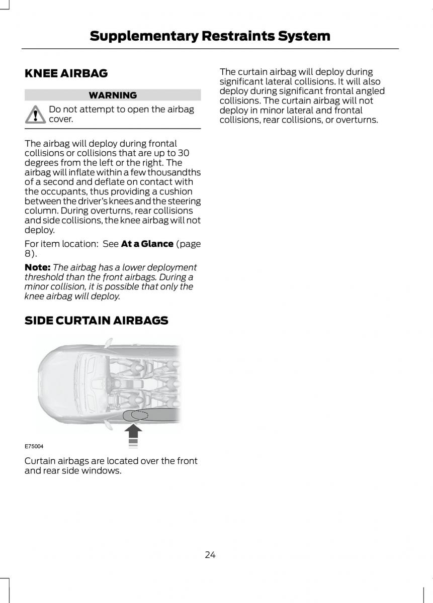 Ford B Max owners manual / page 26