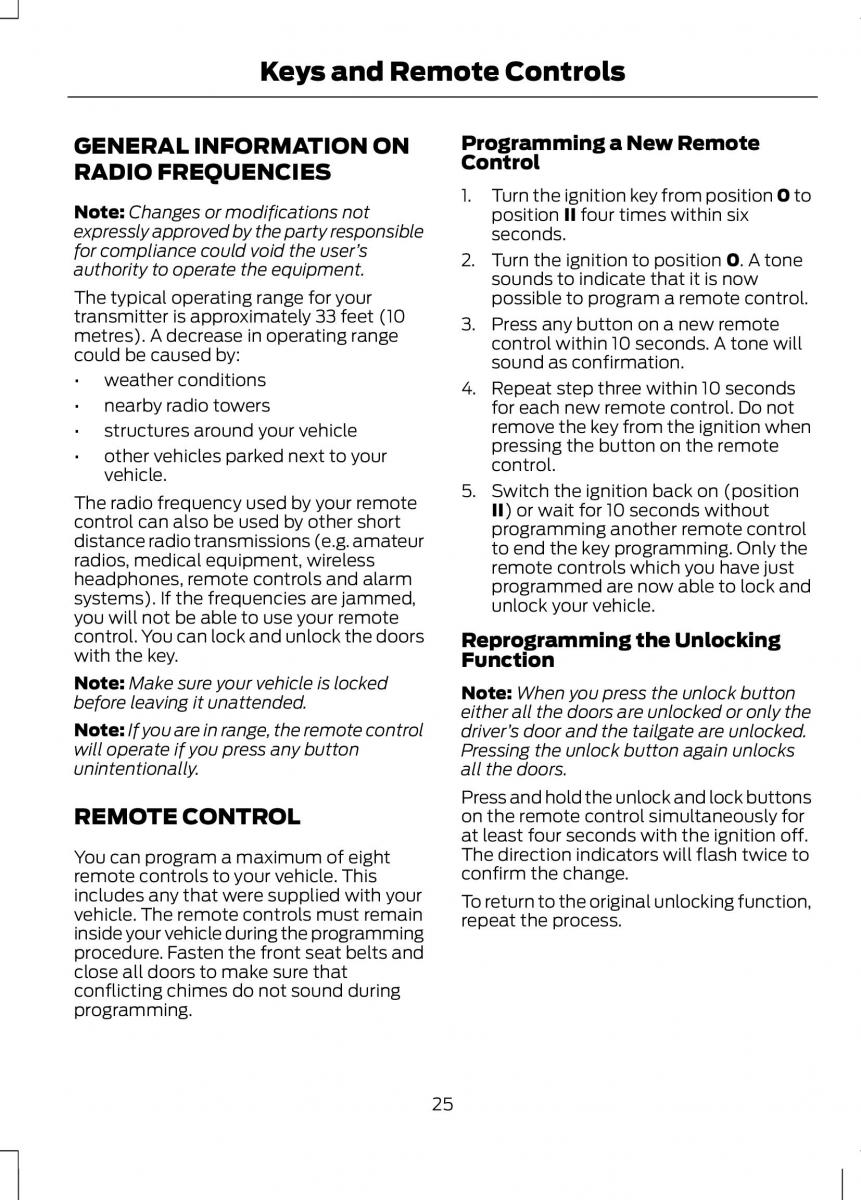 Ford B Max owners manual / page 27