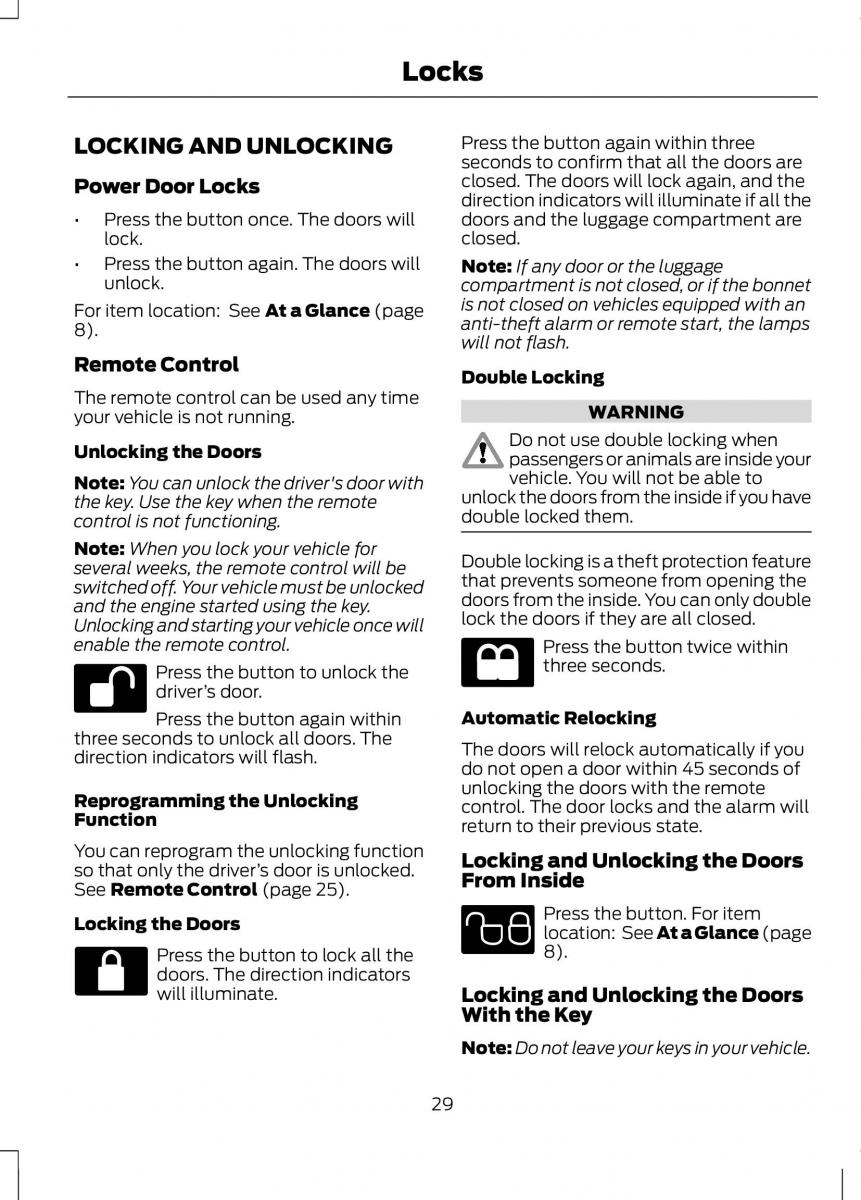 Ford B Max owners manual / page 31