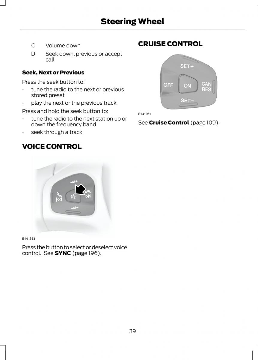 Ford B Max owners manual / page 41