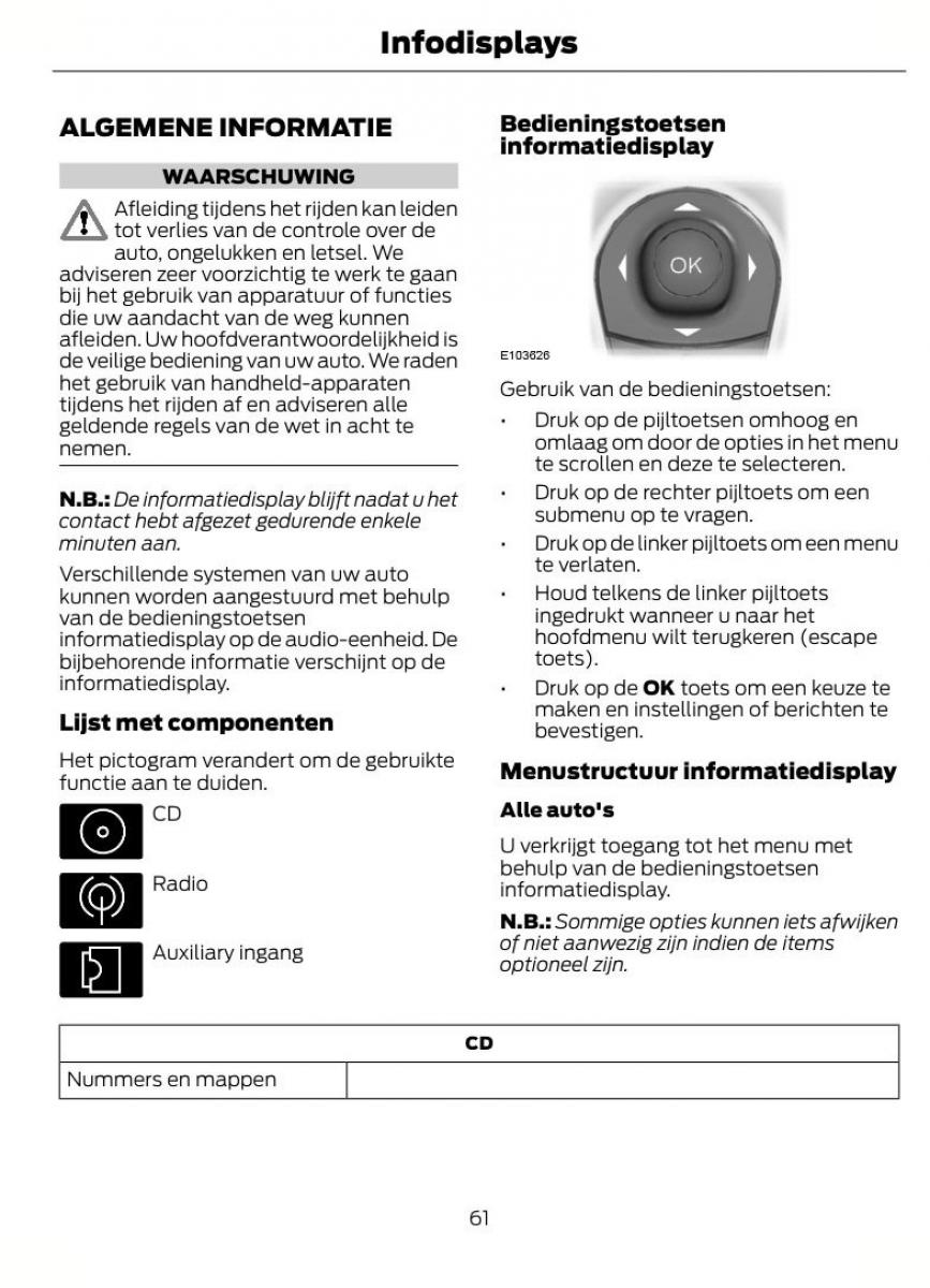 Ford B Max handleiding / page 64