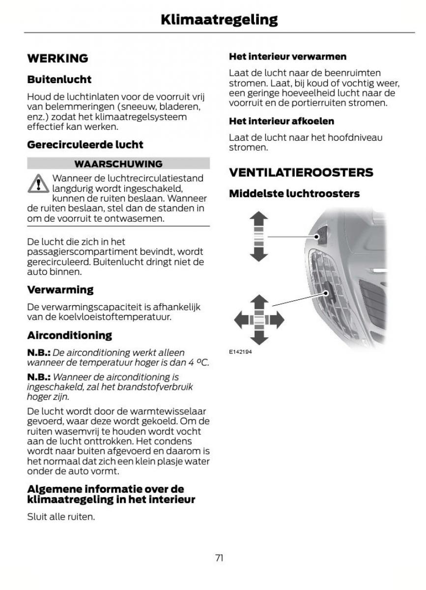 Ford B Max handleiding / page 74