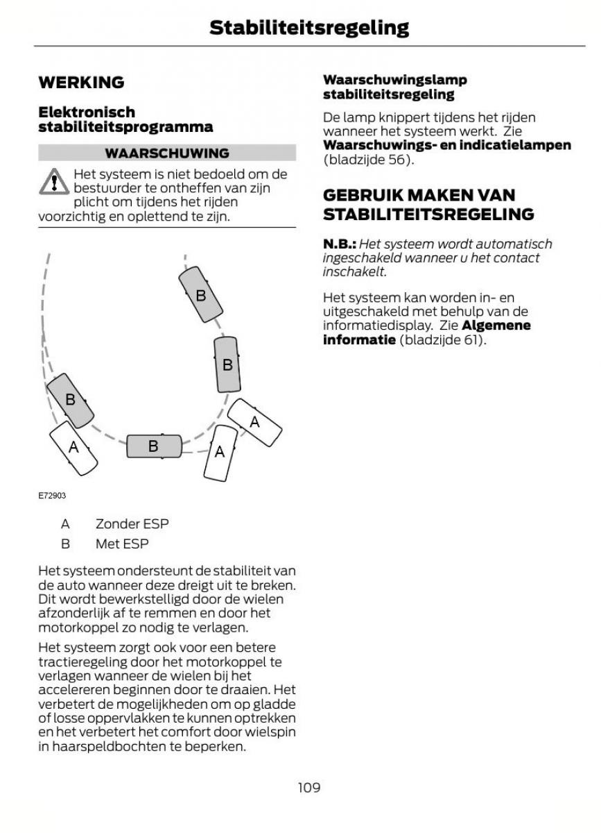 Ford B Max handleiding / page 112