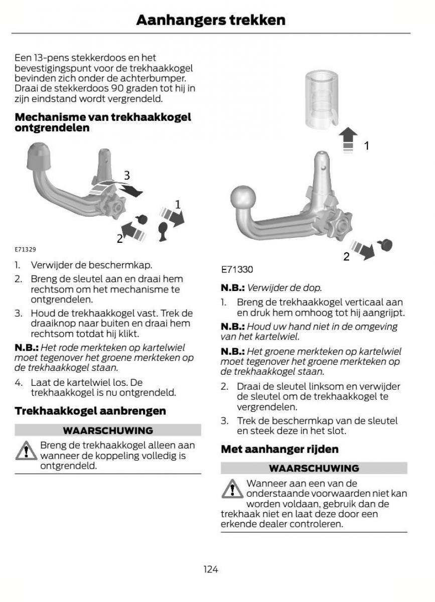 Ford B Max handleiding / page 127