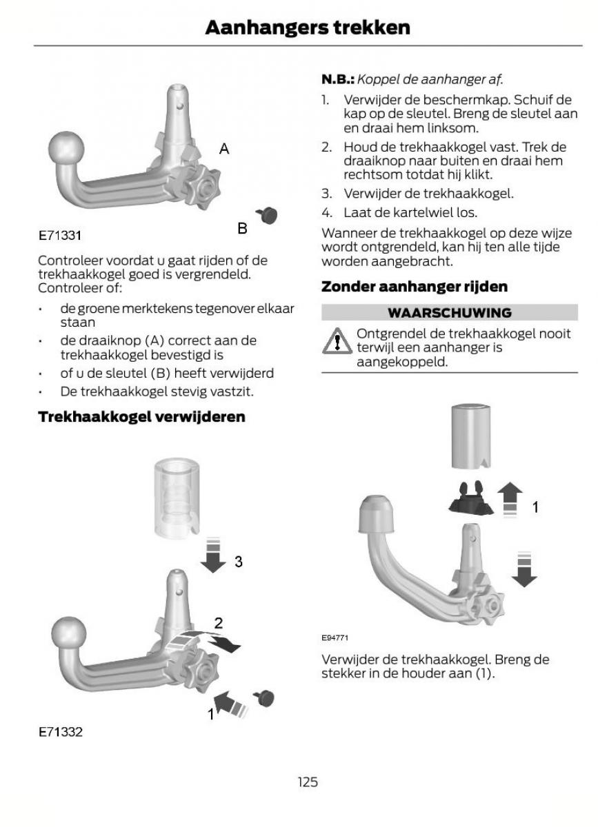 Ford B Max handleiding / page 128