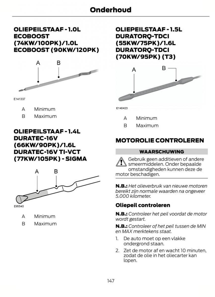 Ford B Max handleiding / page 150