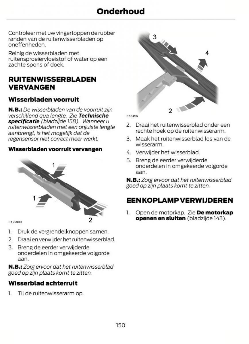 Ford B Max handleiding / page 153