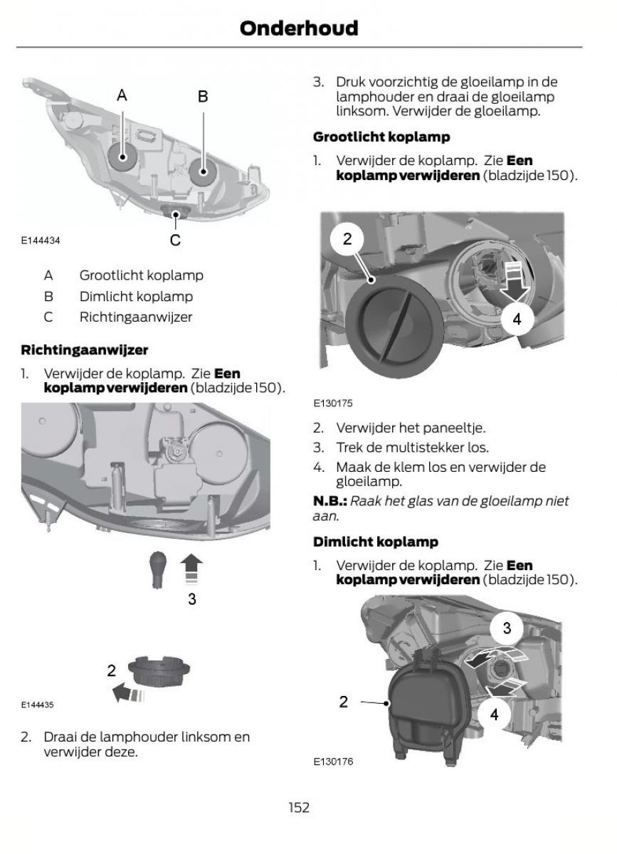 Ford B Max handleiding / page 155